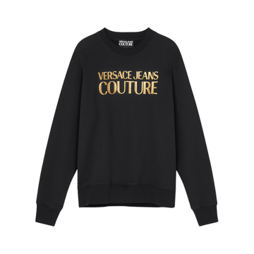 VERSACE JEANS COUTURE Sweatshirt featuring gold foil logo available at Lestyle Boutique Melbourne