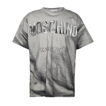 MOSCHINO T-shirt featuring graphic logo print available at Lestyle Boutique Melbourne