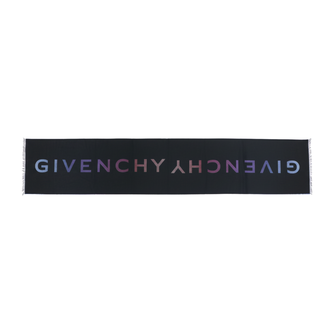 Givenchy scarf featuring bold logo lettering available at Lestyle Boutique Melbourne