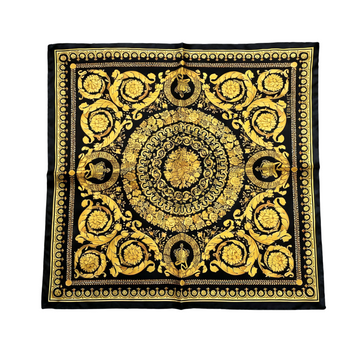 Versace kerchief featuring ornate gold baroque print available at Lestyle Boutique Melbourne