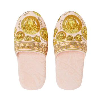 Versace Printed Slides featuring pink pineapple print available at Lestyle Boutique Melbourne
