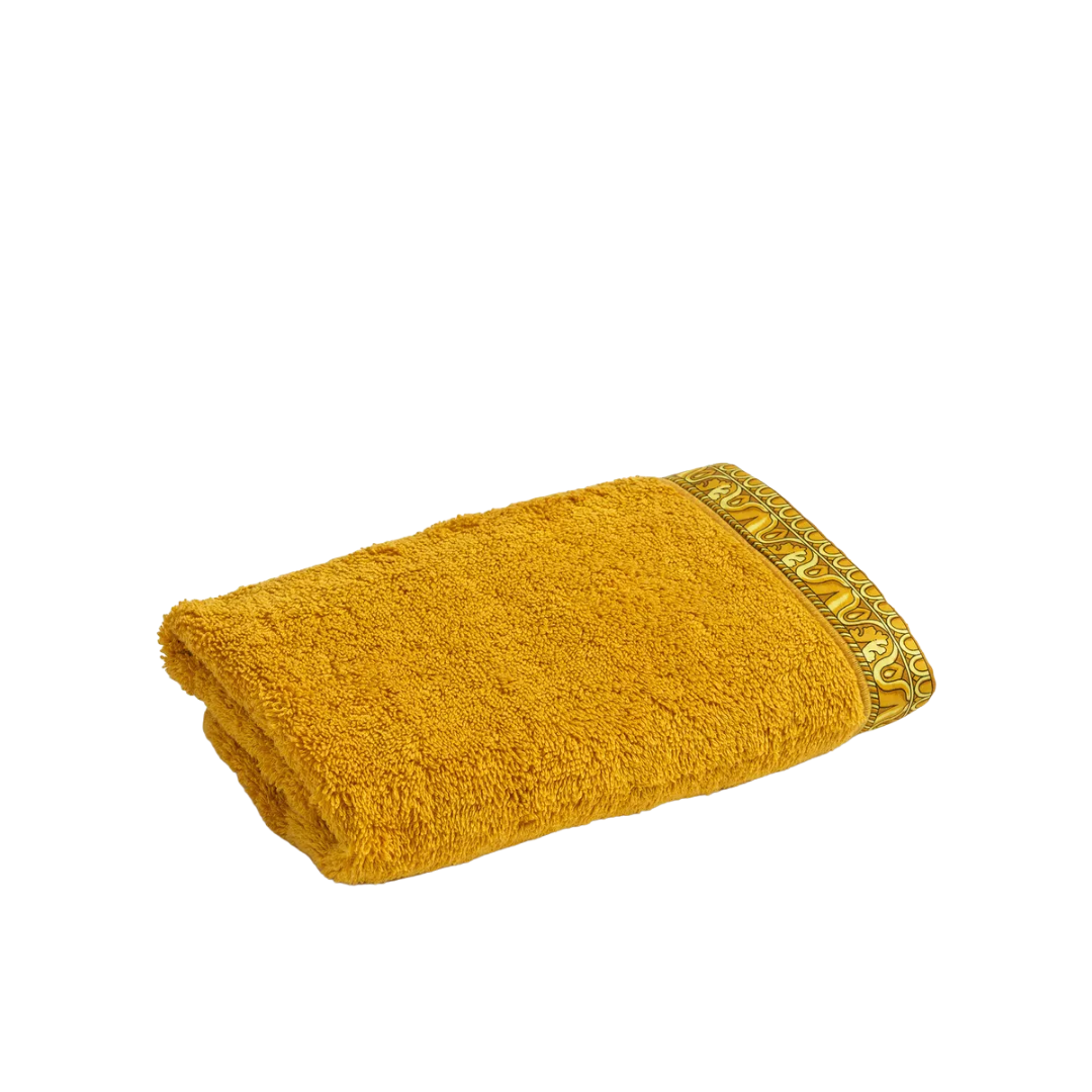 VERSACE ROBE HAND TOWEL featuring gold detailing available at Lestyle Boutique Melbourne