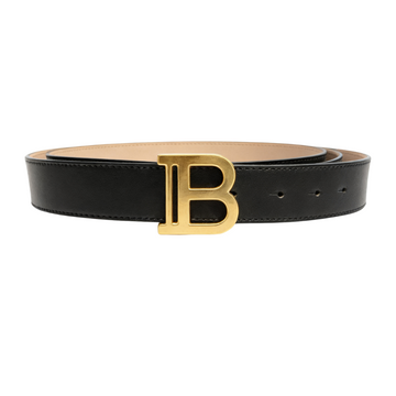 Balmain belt featuring gold-tone logo buckle available at Lestyle Boutique Melbourne
