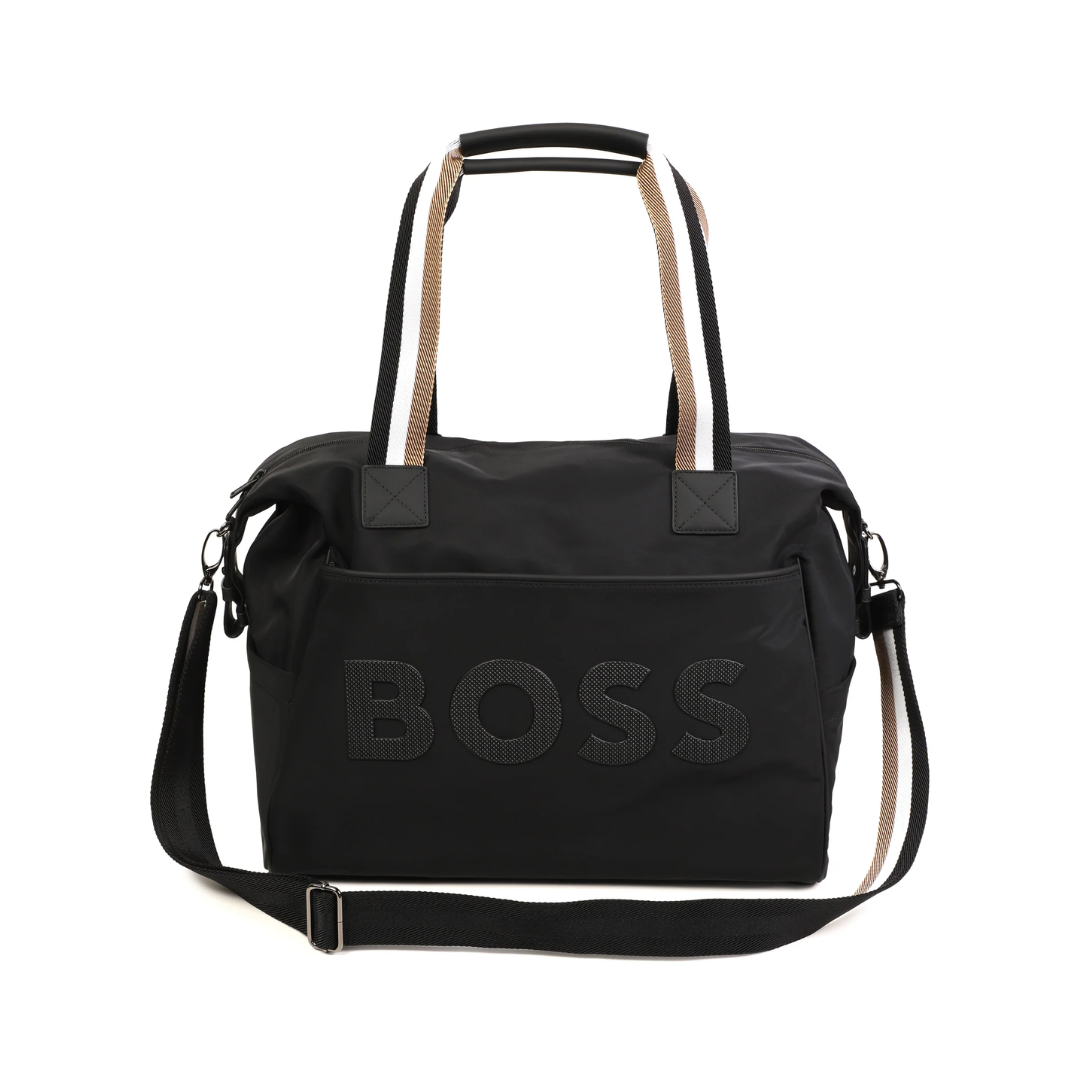BOSS ZIP-UP CHANGING BAG featuring detachable straps available at Lestyle Boutique Melbourne