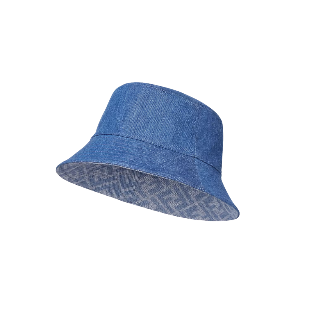 Fendi denim junior cloche hat featuring Fendi Roma embroidery available at Lestyle Boutique Melbourne