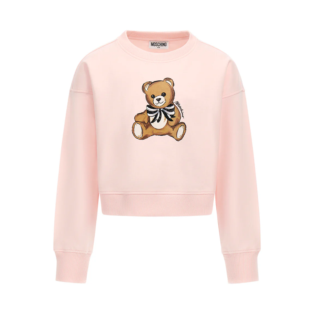 MOSCHINO KIDS SWEATSHIRT featuring teddy bear-print available at Lestyle Boutique Melbourne