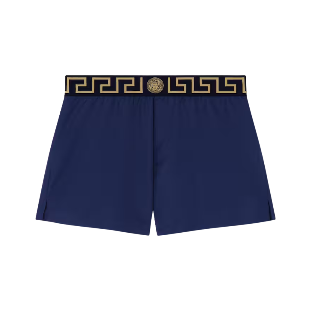 VERSACE SWIM SHORTS featuring Greca border and Medusa motif on waistband available at Lestyle Boutique Melbourne