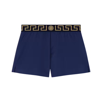VERSACE SWIM SHORTS featuring Greca border and Medusa motif on waistband available at Lestyle Boutique Melbourne