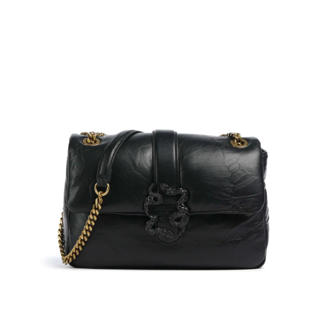 JUST CAVALLI Shoulder Bag featuring gold-tone chain strap available at Lestyle Boutique Melbourne