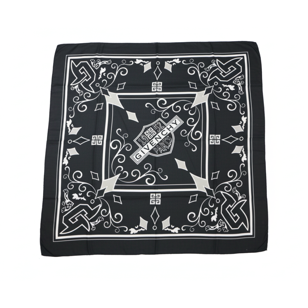 GIVENCHY SCARF featuring monochrome graphic print available at Lestyle Boutique Melbourne