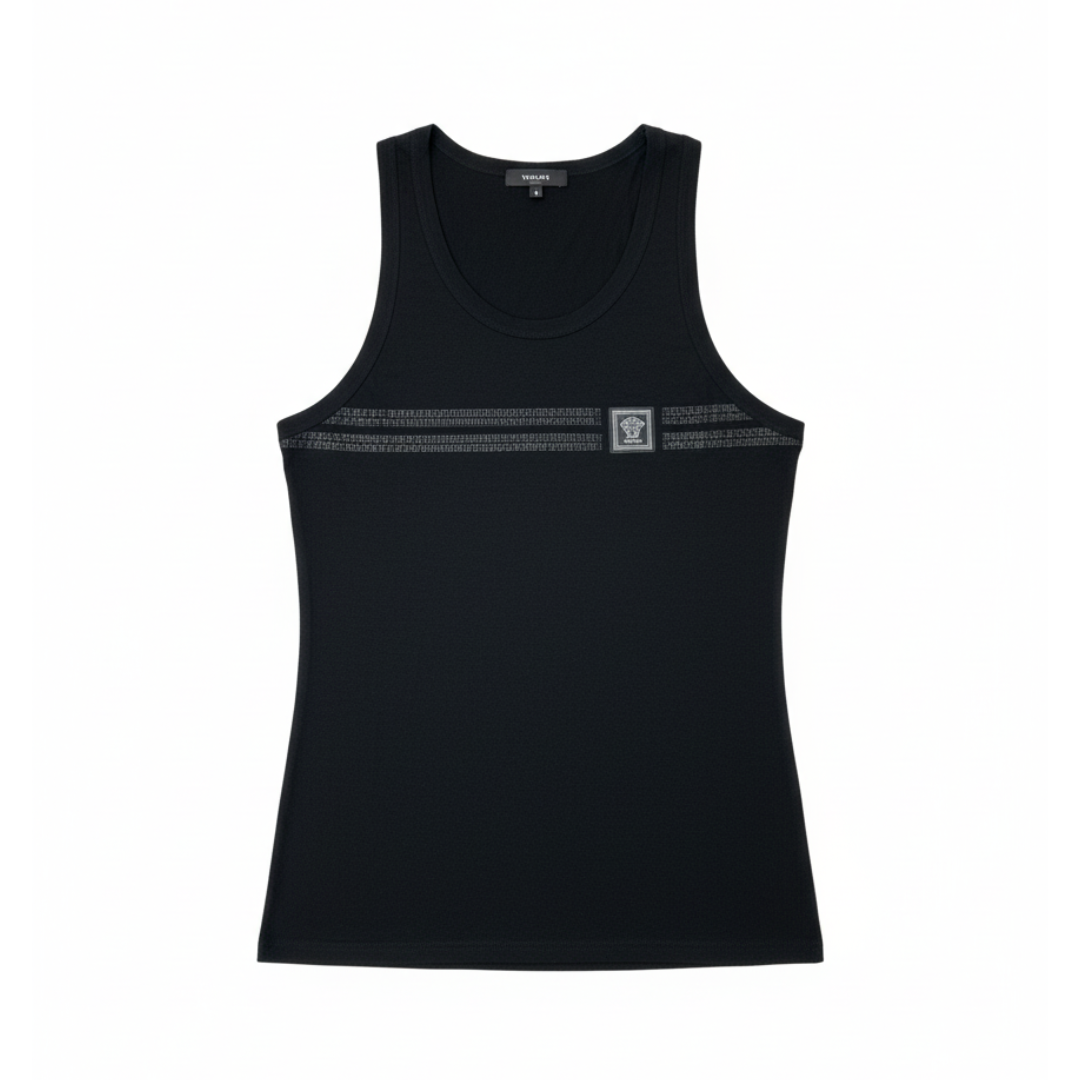 VERSACE Tank Top featuring chain detailing available at Lestyle Boutique Melbourne