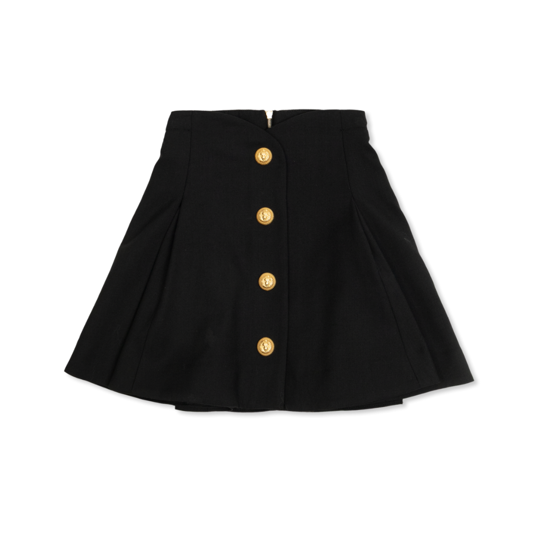 Balmain KIDS SKIRT featuring golden lion head buttons available at Lestyle Boutique Melbourne