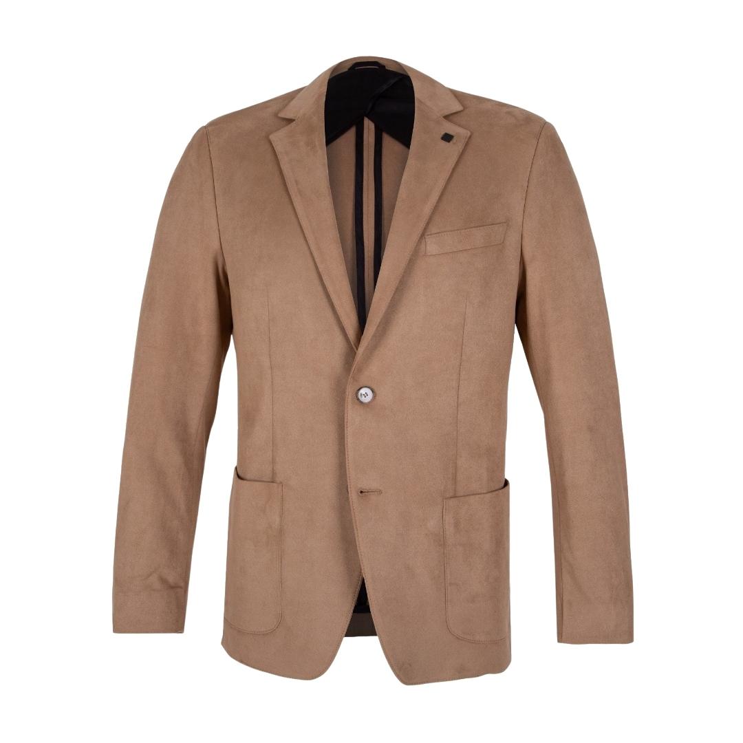 KARL LAGERFELD blazer with faux suede look, smart design available at Lestyle Boutique Melbourne