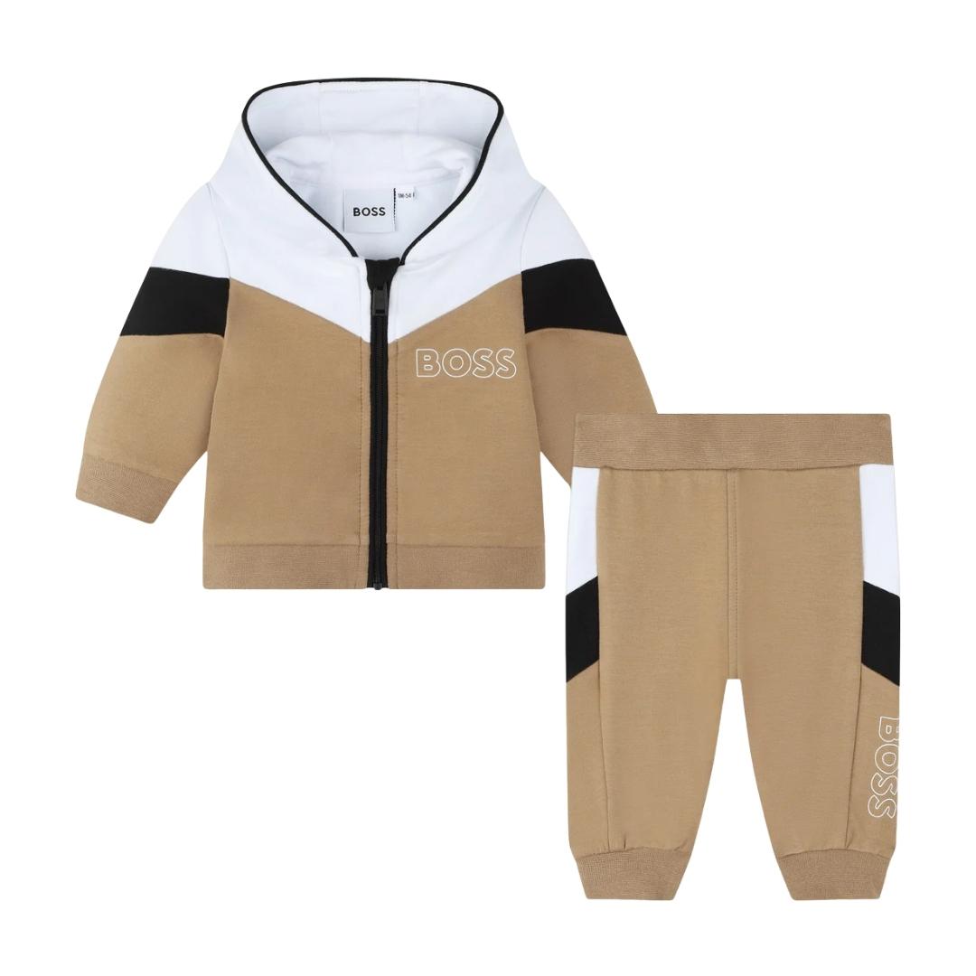 BOSS TRACK SUIT featuring color-block design available at Lestyle Boutique Melbourne