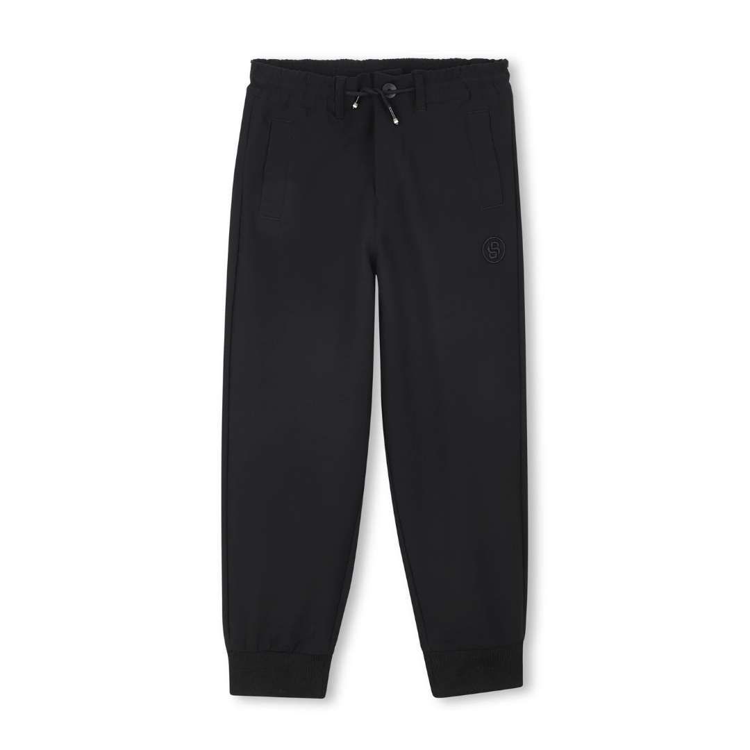 BOSS KIDS loose-fitting jogging trousers featuring drawstring waist available at Lestyle Boutique Melbourne