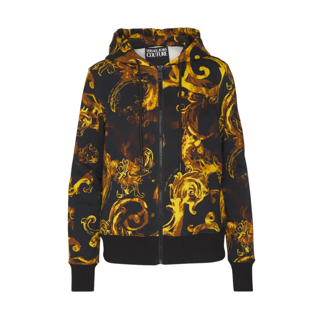 VERSACE JEANS COUTURE JACKET featuring gold baroque print available at Lestyle Boutique Melbourne