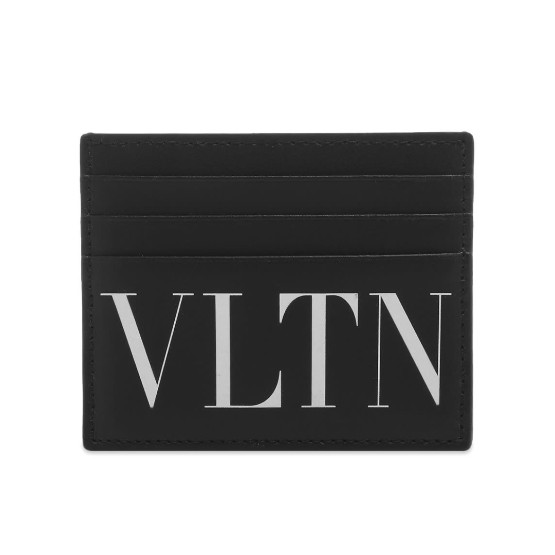 Valentino VLTN Logo Card Holder featuring seven fitted slots, available at Lestyle Boutique Melbourne