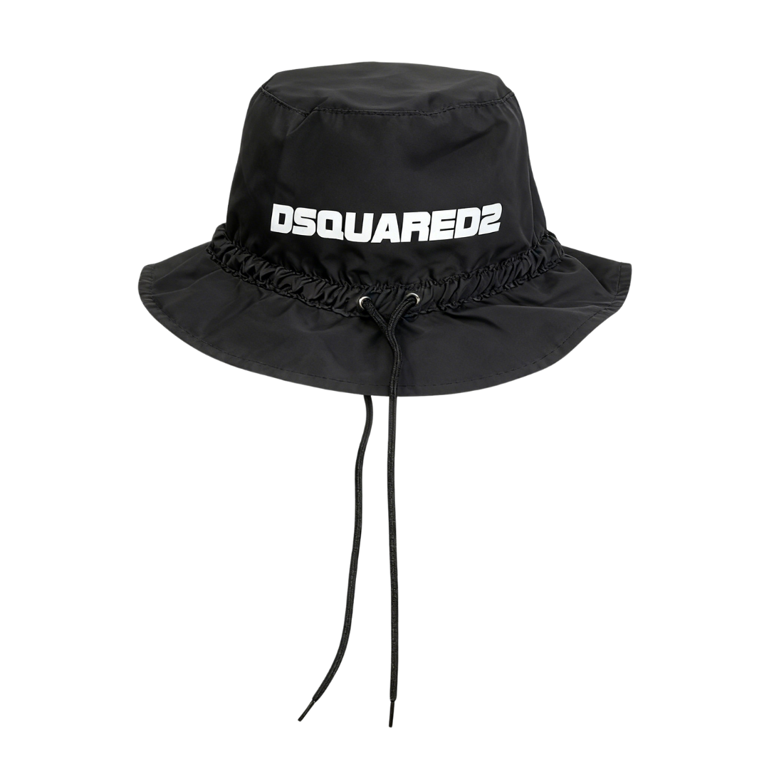 DSQUARED2 bucket hat with drawstring and logo branding available at Lestyle Boutique Melbourne
