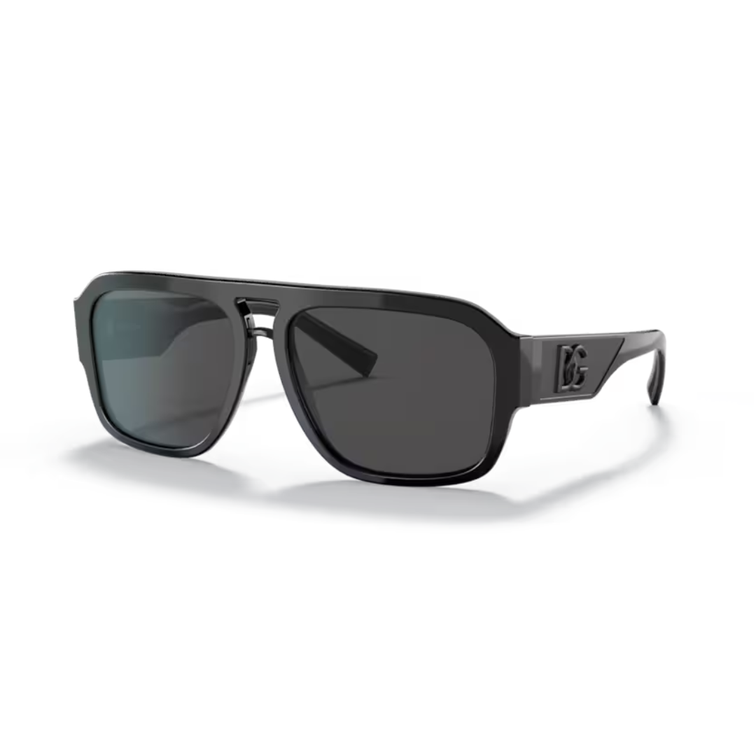 Dolce & Gabbana pilot sunglasses with dark grey lenses available at Lestyle Boutique Melbourne