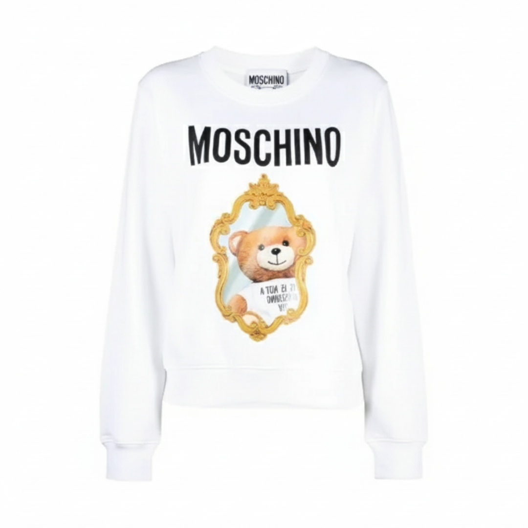 MOSCHINO SWEATSHIRT featuring teddy bear graphic available at Lestyle Boutique Melbourne