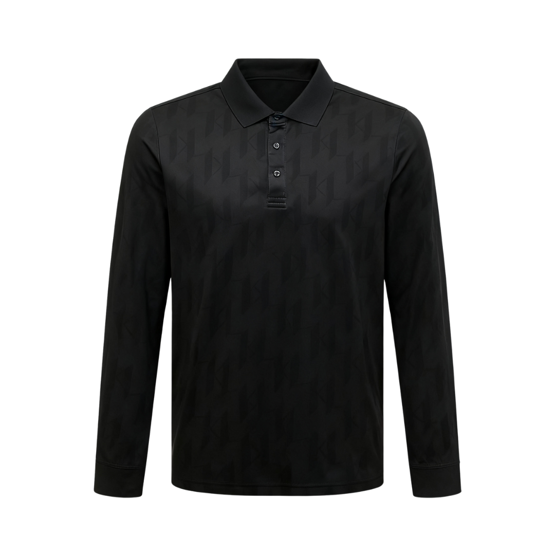 KARL LAGERFELD POLO SHIRT featuring K monogram pattern available at Lestyle Boutique Melbourne
