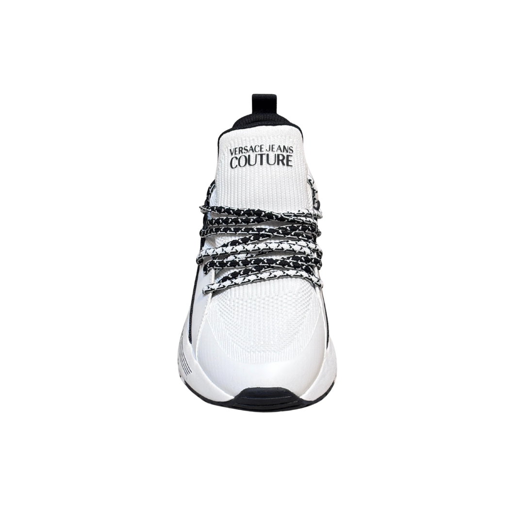 Versace Jeans Couture sneaker featuring knit upper and logo strap available at Lestyle Boutique Melbourne