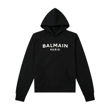 BALMAIN HOODIE featuring logo lettering available at Lestyle Boutique Melbourne