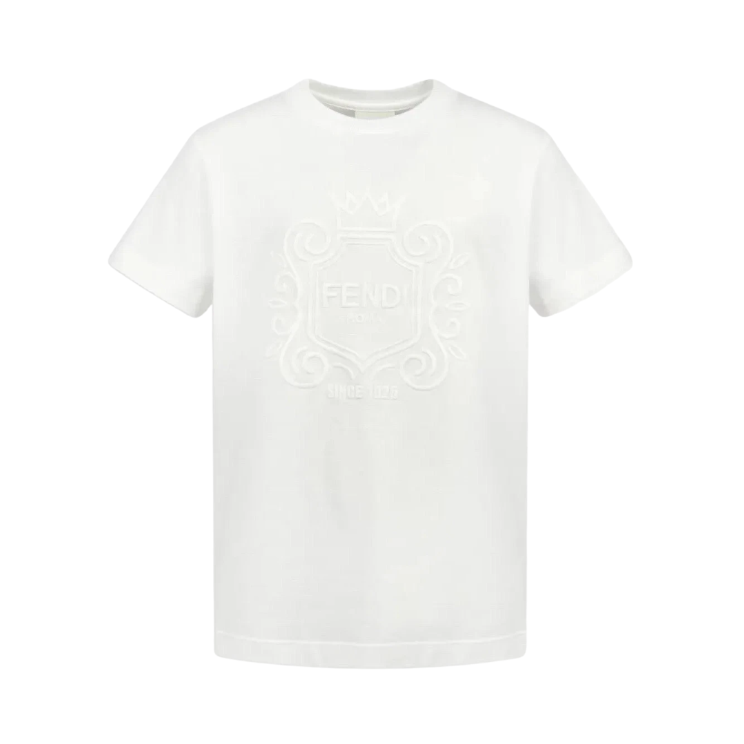 FENDI T-SHIRT featuring embossed crest available at Lestyle Boutique Melbourne