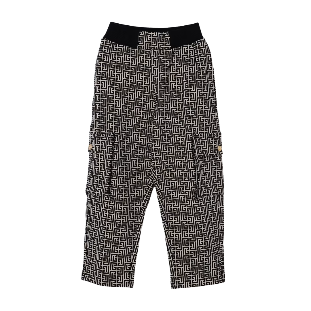 Balmain pants featuring geometric pattern available at Lestyle Boutique Melbourne