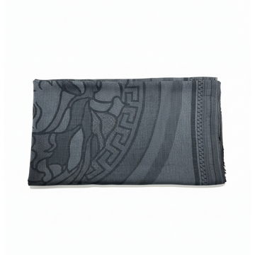 VERSACE SCARF featuring intricate pattern and fringe detailing available at Lestyle Boutique Melbourne