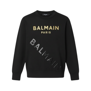 BALMAIN JUMPER featuring GOLD LOGO available at Lestyle Boutique Melbourne