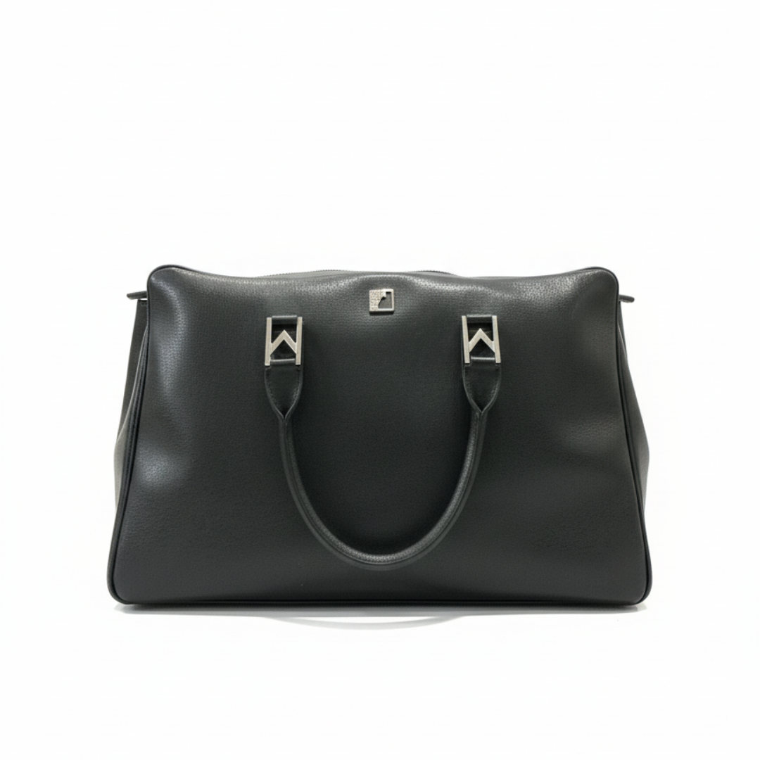 VERSACE HANDBAG featuring top handles and silver-tone hardware available at Lestyle Boutique Melbourne