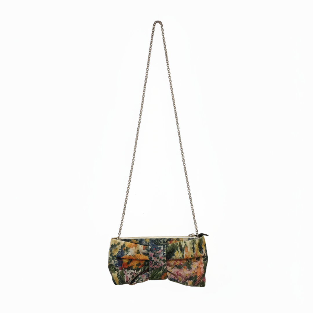 Red Valentino handbag featuring floral tapestry fabric available at Lestyle Boutique Melbourne