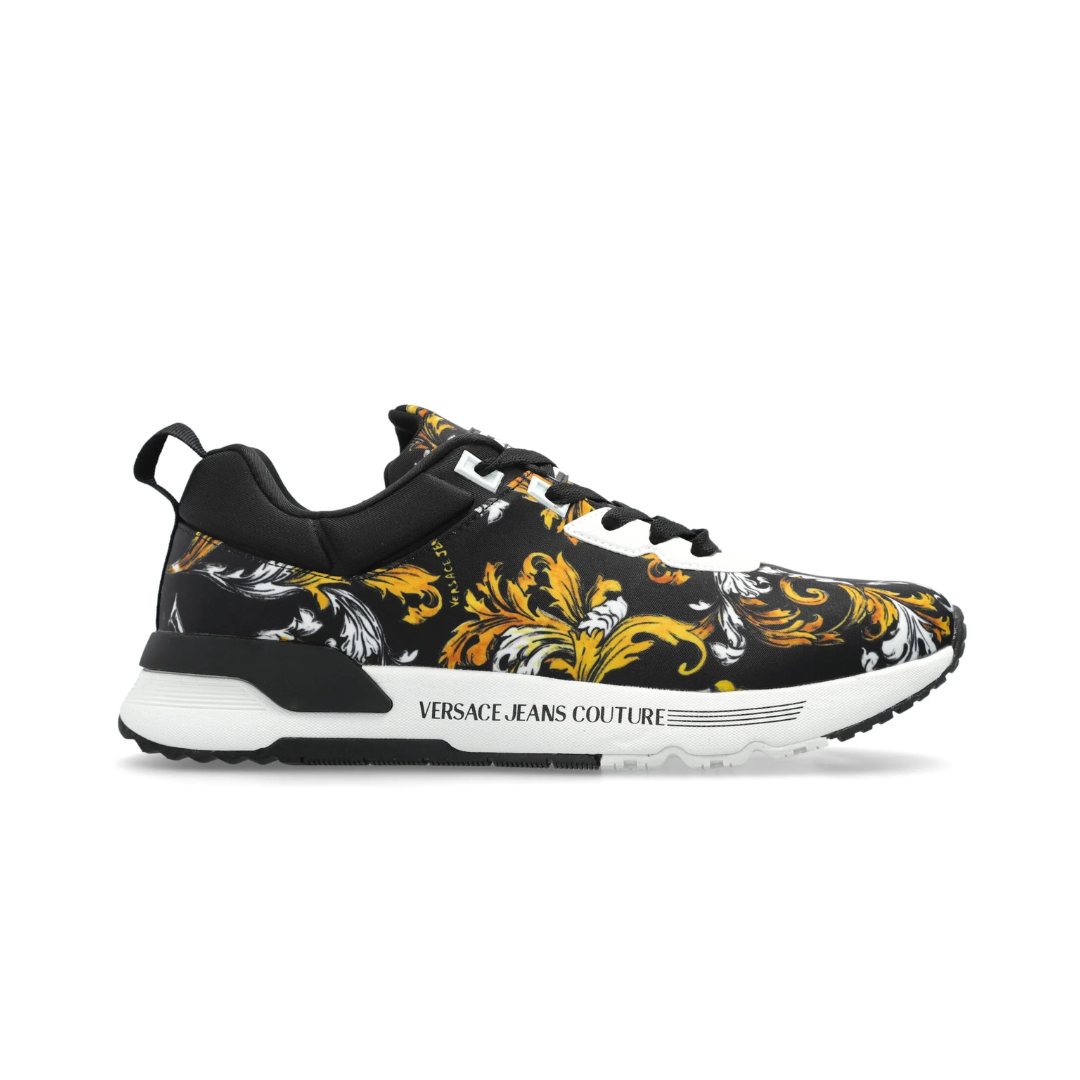 Versace Jeans Couture sneakers featuring baroque gold pattern available at Lestyle Boutique Melbourne