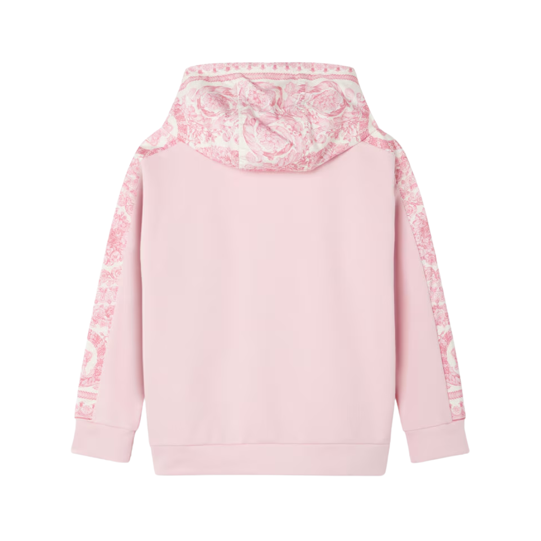 VERSACE KIDS HOODIE featuring Barocco Foulard print and logo embroidery available at Lestyle Boutique Melbourne