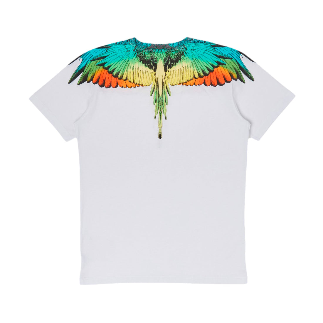 Marcelo Burlon Icon Wings T-shirt in White/Orange/Green - Lestyle Boutique Melbourne