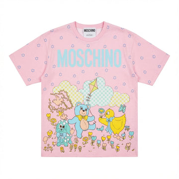 MOSCHINO T-shirt featuring a large logo and playful graphic print available at Lestyle Boutique Melbourne