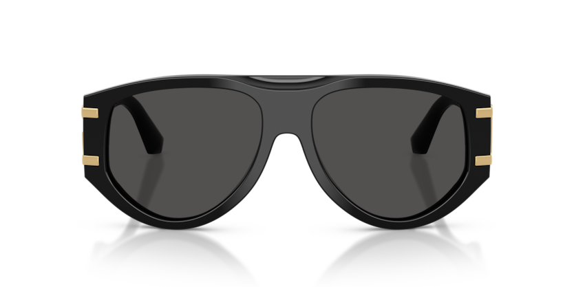 Dolce & Gabbana pilot sunglasses with a polished acetate frame and dark grey lenses, available at Lestyle Boutique Melbourne