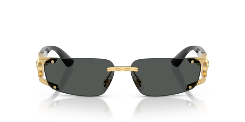 Versace rimless sunglasses with gold bridge design available at Lestyle Boutique Melbourne