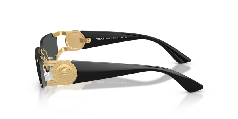 Versace rimless sunglasses with gold bridge design available at Lestyle Boutique Melbourne