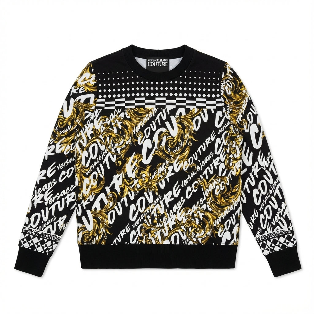 Versace Jeans Couture sweatshirt with bold graphic logo print available at Lestyle Boutique Melbourne