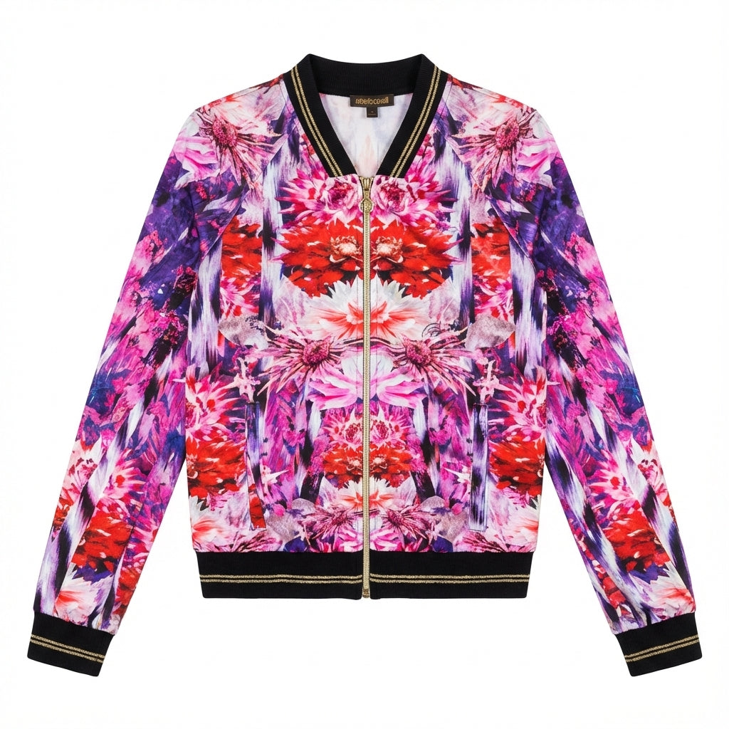 Roberto Cavalli jacket featuring floral print available at Lestyle Boutique Melbourne