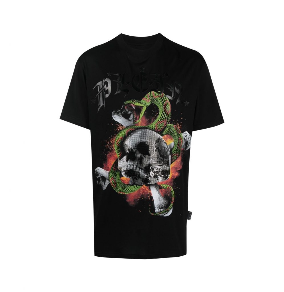 PHILIPP PLEIN T-SHIRT featuring graphic print available at Lestyle Boutique Melbourne