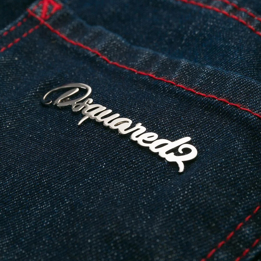 DSQUARED2 JEANS featuring blue stretch cotton skinny cropped jeans available at Lestyle Boutique Melbourne