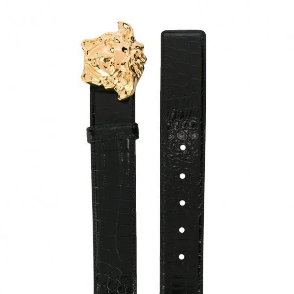 Versace belt featuring Medusa detail and a gold-tone buckle available at Lestyle Boutique Melbourne