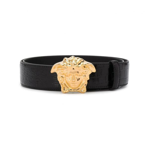 Versace belt featuring Medusa detail and a gold-tone buckle available at Lestyle Boutique Melbourne