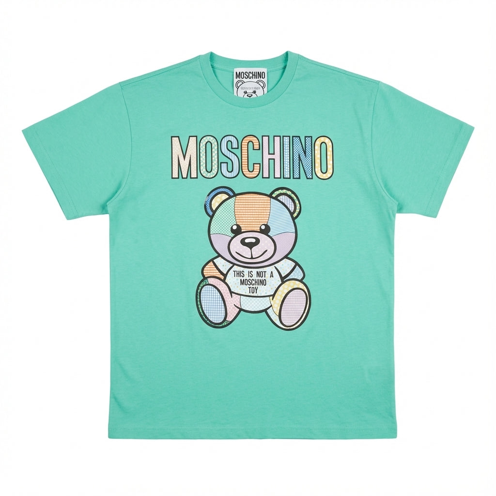 MOSCHINO t-shirt featuring graphic bear print available at Lestyle Boutique Melbourne
