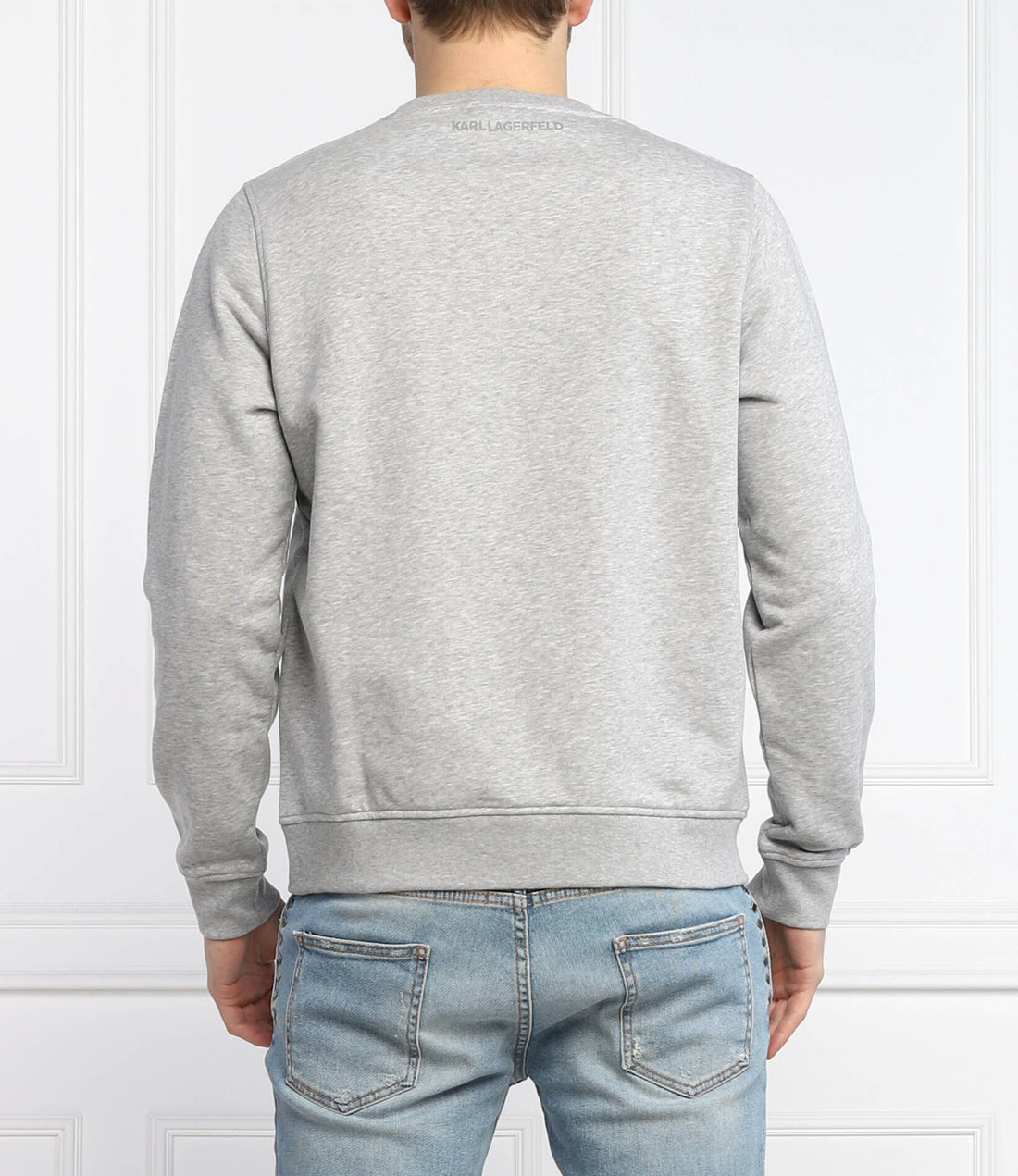 KARL LAGERFELD SWEATSHIRT featuring Regular Fit gray, available at Lestyle Boutique Melbourne
