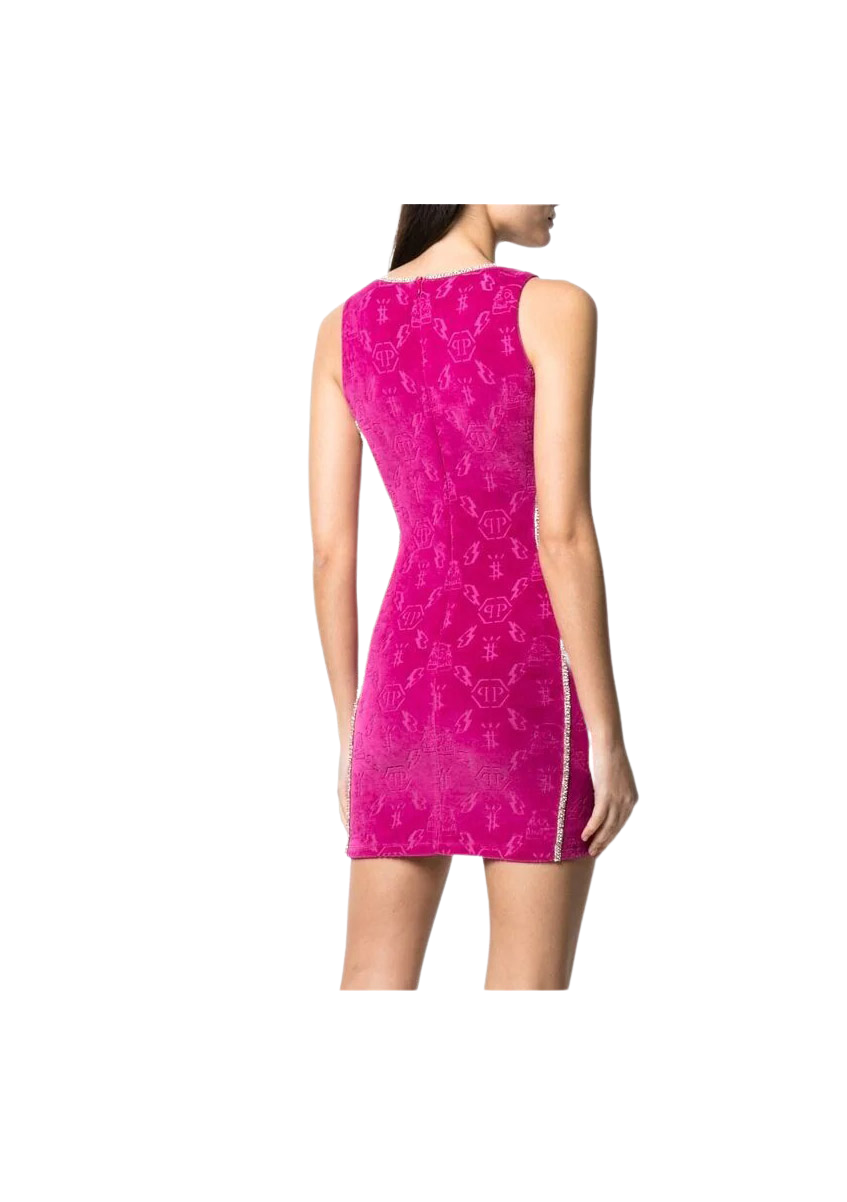 Philipp Plein dress featuring jacquard monogram available at Lestyle Boutique Melbourne
