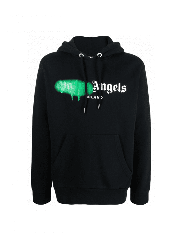 Palm Angels hoodie featuring logo print, perfect for casual wear, available at Lestyle Boutique Melbourne